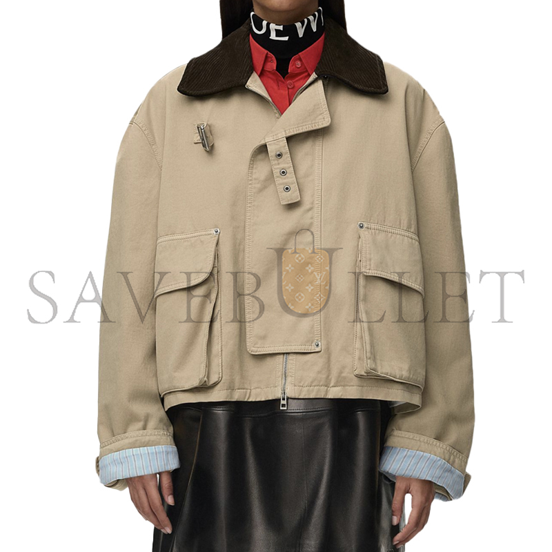 LOEWE CORDUROY-COLLAR UTILITY JACKET S359Y02XHZ